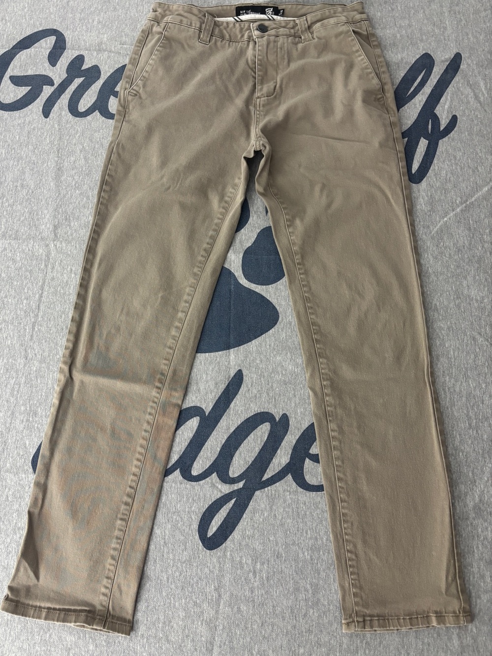 RSQ New York Slim Straight Chino Pants Men's Size 30x32 Beige Tan Khaki